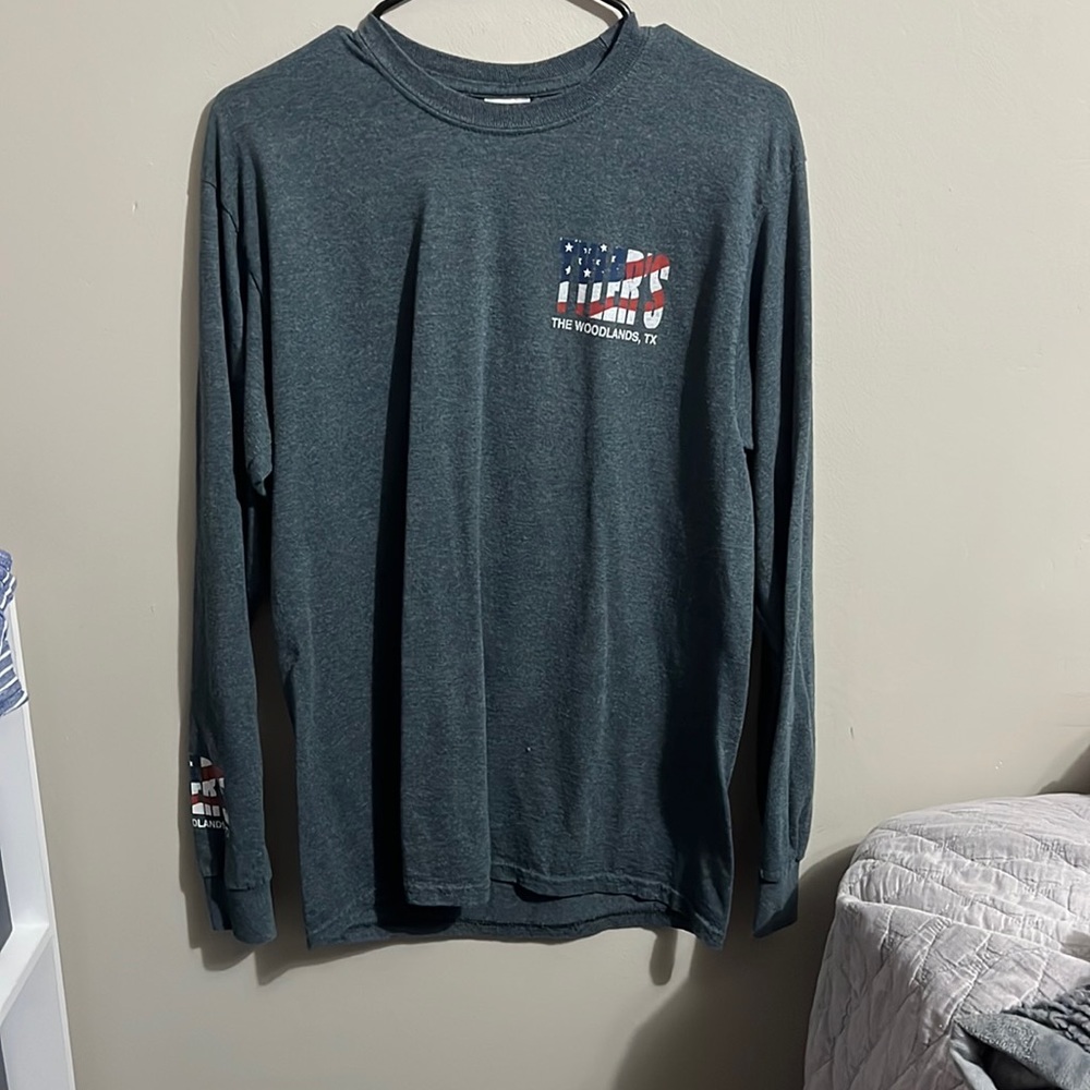 long sleeve American Flag casual Tyler’s t-shirt